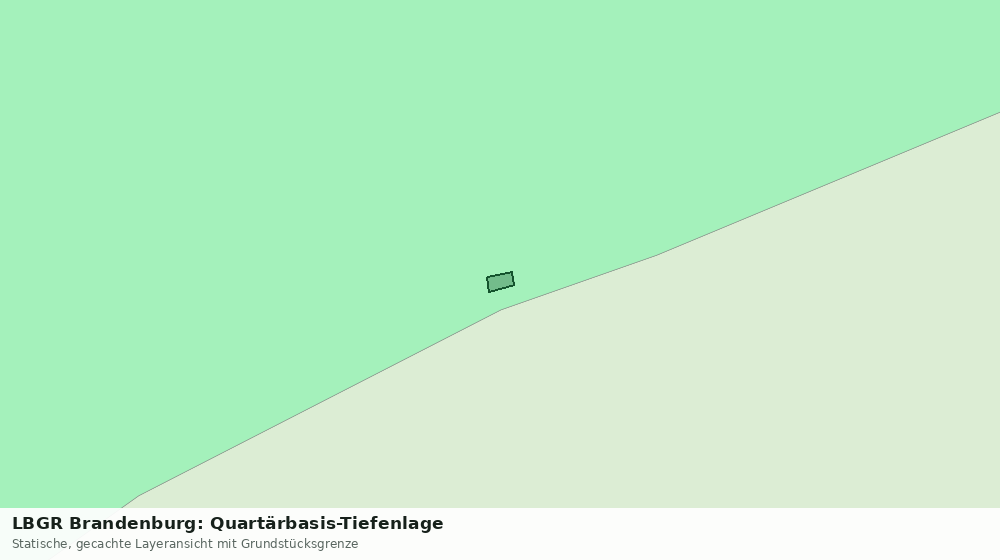 Statische Kartenansicht: LBGR Brandenburg: Quartärbasis-Tiefenlage