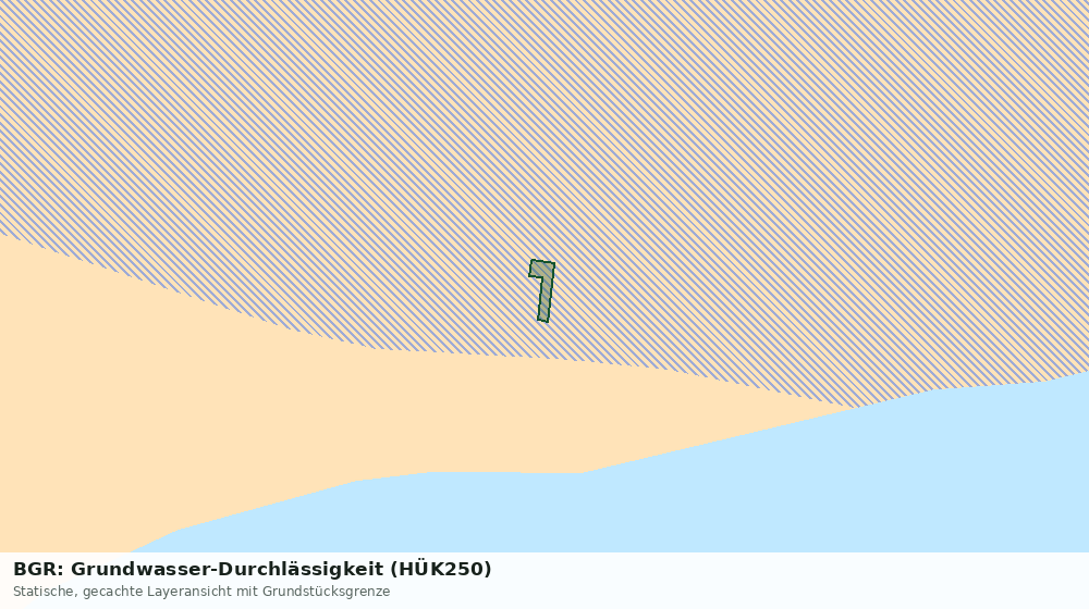 Statische Kartenansicht: BGR: Grundwasser-Durchlässigkeit (HÜK250)