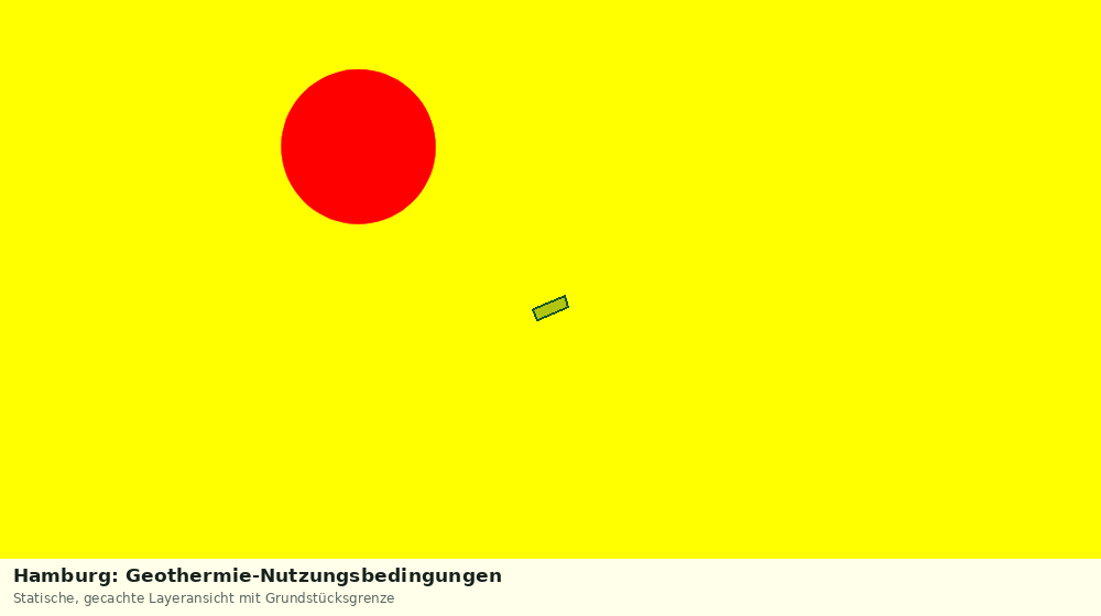 Statische Kartenansicht: Hamburg: Geothermie-Nutzungsbedingungen