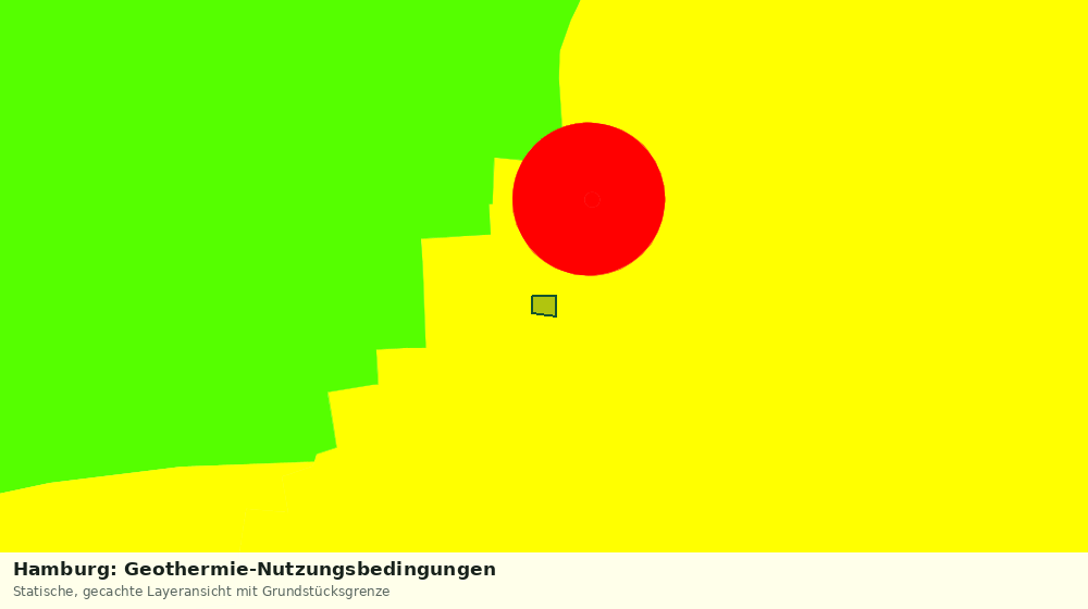 Statische Kartenansicht: Hamburg: Geothermie-Nutzungsbedingungen