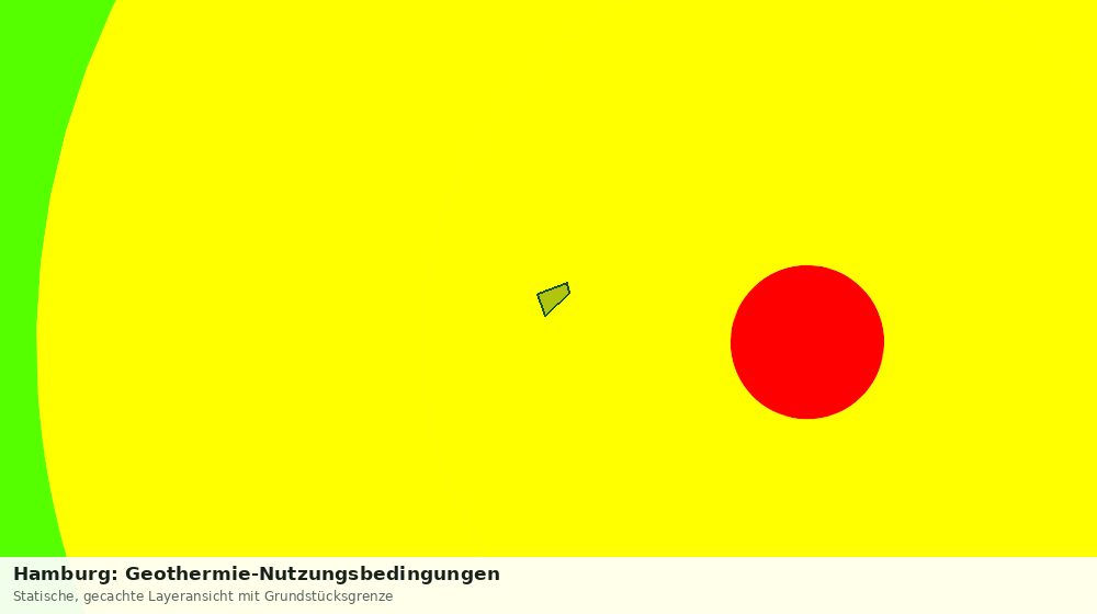 Statische Kartenansicht: Hamburg: Geothermie-Nutzungsbedingungen