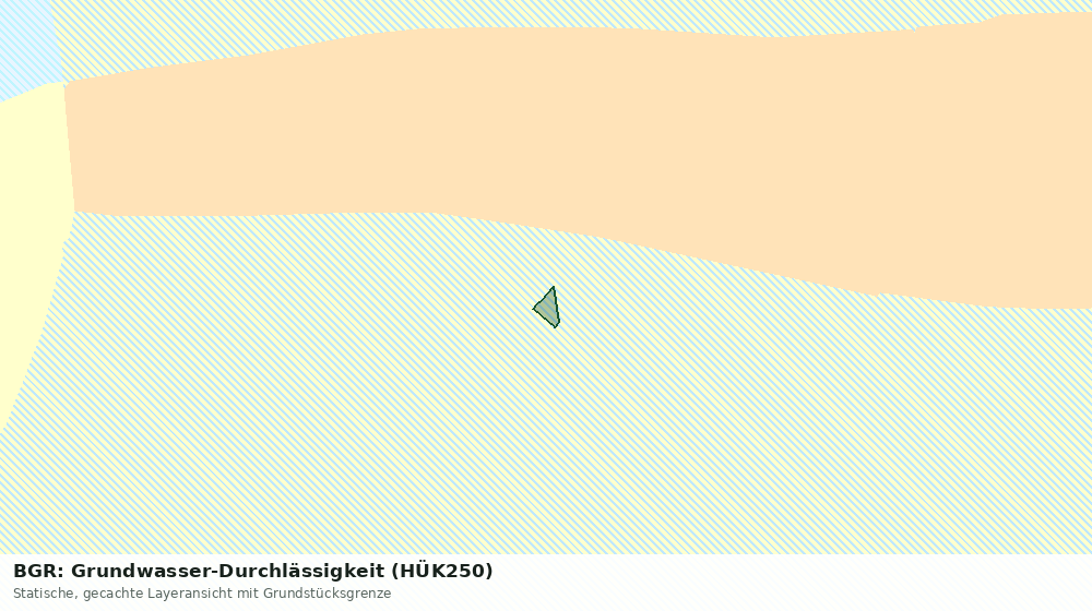 Statische Kartenansicht: BGR: Grundwasser-Durchlässigkeit (HÜK250)