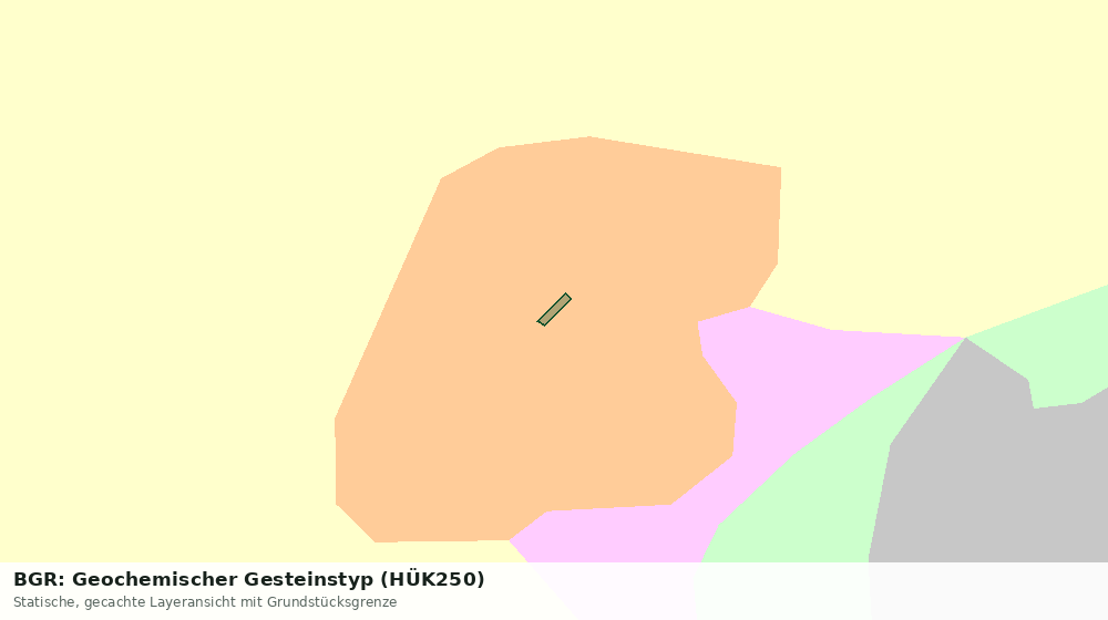 Statische Kartenansicht: BGR: Geochemischer Gesteinstyp (HÜK250)
