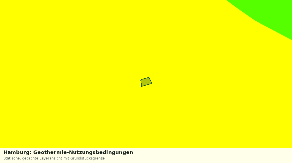 Statische Kartenansicht: Hamburg: Geothermie-Nutzungsbedingungen