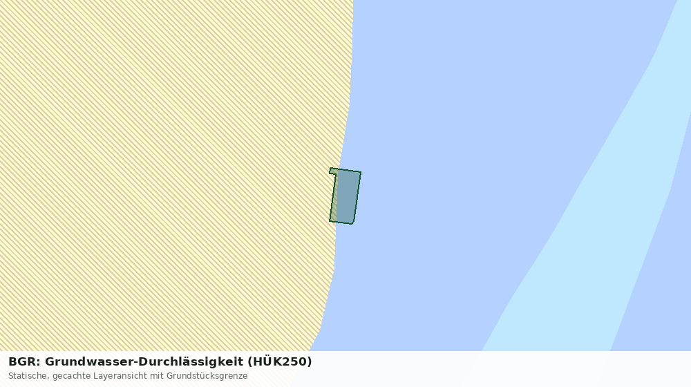 Statische Kartenansicht: BGR: Grundwasser-Durchlässigkeit (HÜK250)