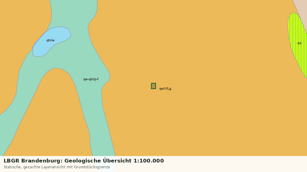 Statische Kartenansicht: LBGR Brandenburg: Geologische Übersicht 1:100.000