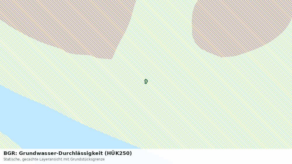 Statische Kartenansicht: BGR: Grundwasser-Durchlässigkeit (HÜK250)