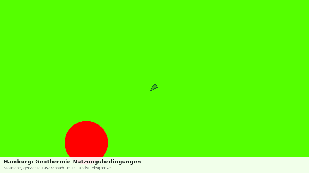Statische Kartenansicht: Hamburg: Geothermie-Nutzungsbedingungen