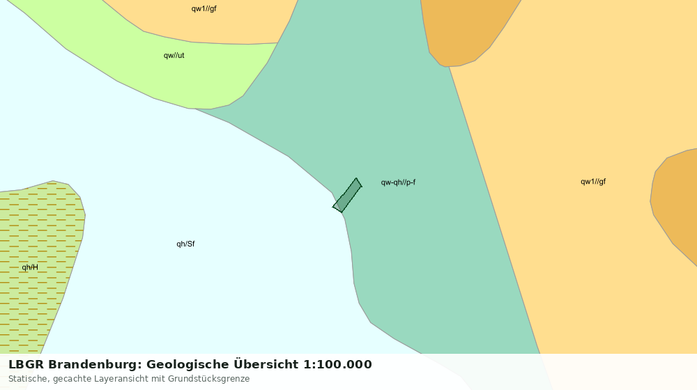 Statische Kartenansicht: LBGR Brandenburg: Geologische Übersicht 1:100.000