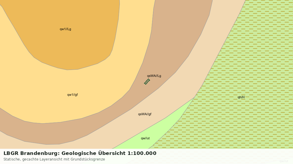 Statische Kartenansicht: LBGR Brandenburg: Geologische Übersicht 1:100.000