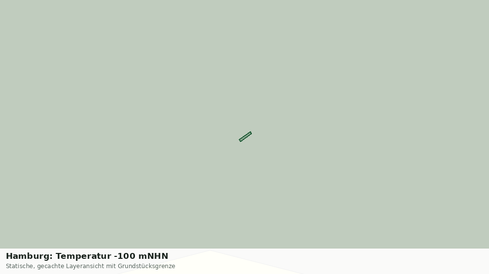 Statische Kartenansicht: Hamburg: Temperatur -100 mNHN