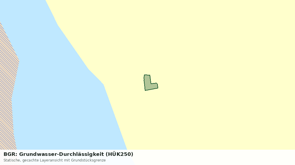 Statische Kartenansicht: BGR: Grundwasser-Durchlässigkeit (HÜK250)