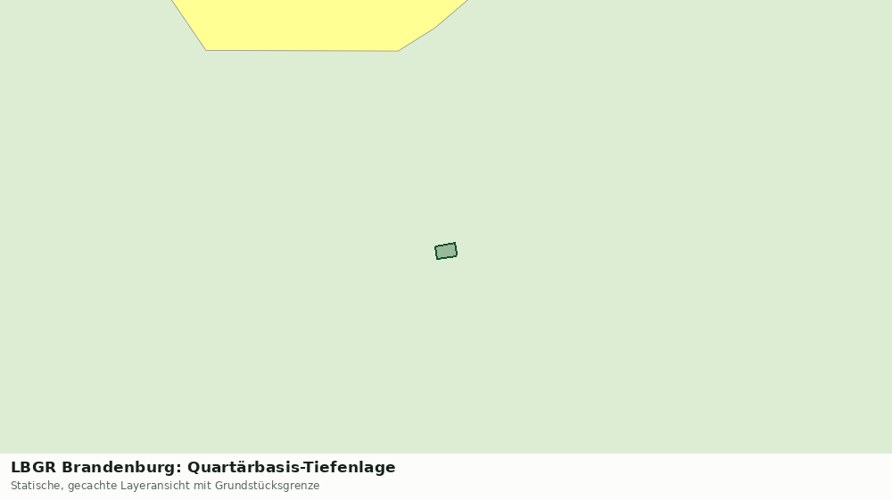 Statische Kartenansicht: LBGR Brandenburg: Quartärbasis-Tiefenlage
