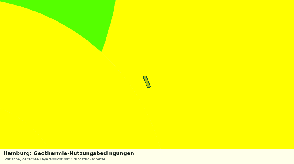Statische Kartenansicht: Hamburg: Geothermie-Nutzungsbedingungen