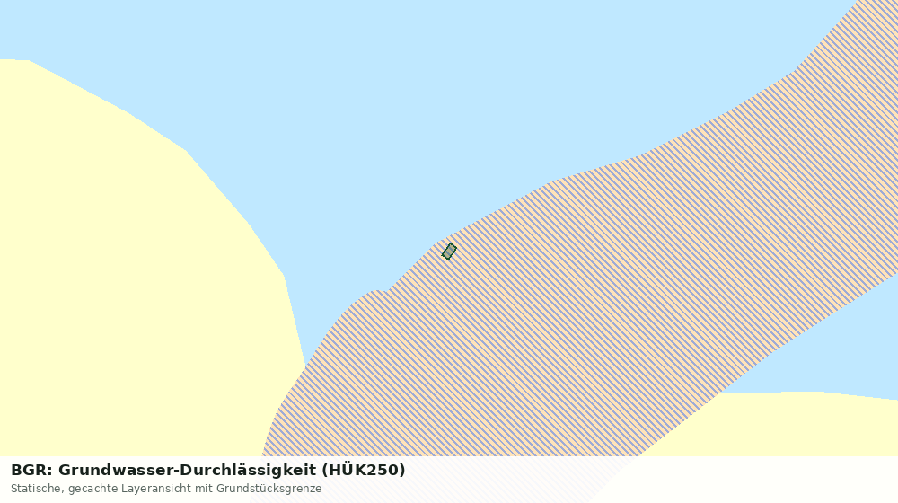Statische Kartenansicht: BGR: Grundwasser-Durchlässigkeit (HÜK250)