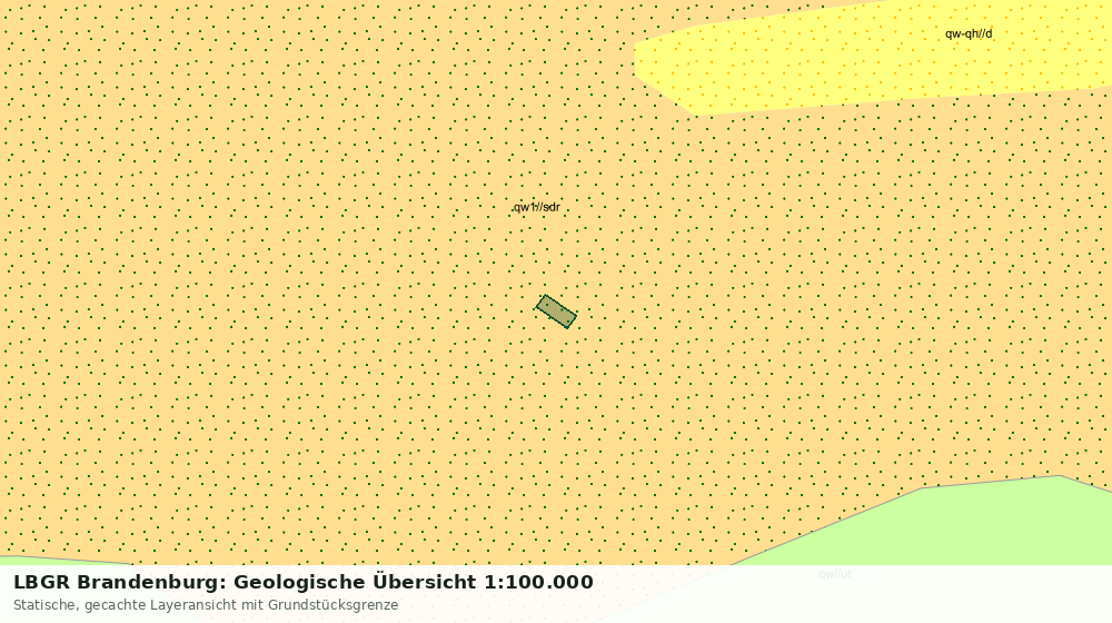 Statische Kartenansicht: LBGR Brandenburg: Geologische Übersicht 1:100.000