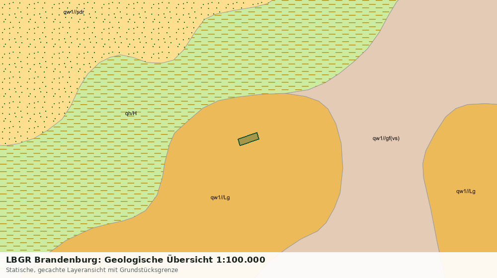 Statische Kartenansicht: LBGR Brandenburg: Geologische Übersicht 1:100.000