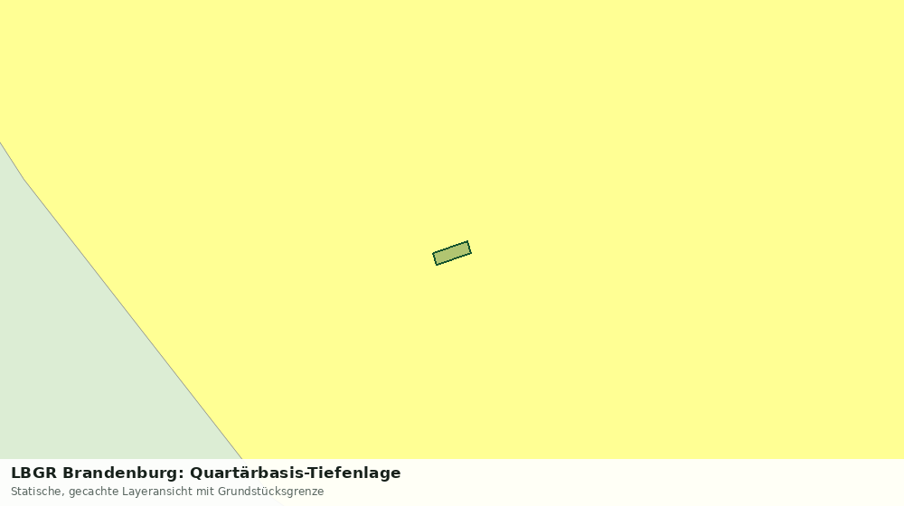Statische Kartenansicht: LBGR Brandenburg: Quartärbasis-Tiefenlage