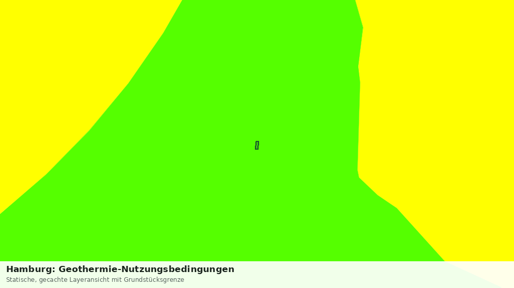 Statische Kartenansicht: Hamburg: Geothermie-Nutzungsbedingungen