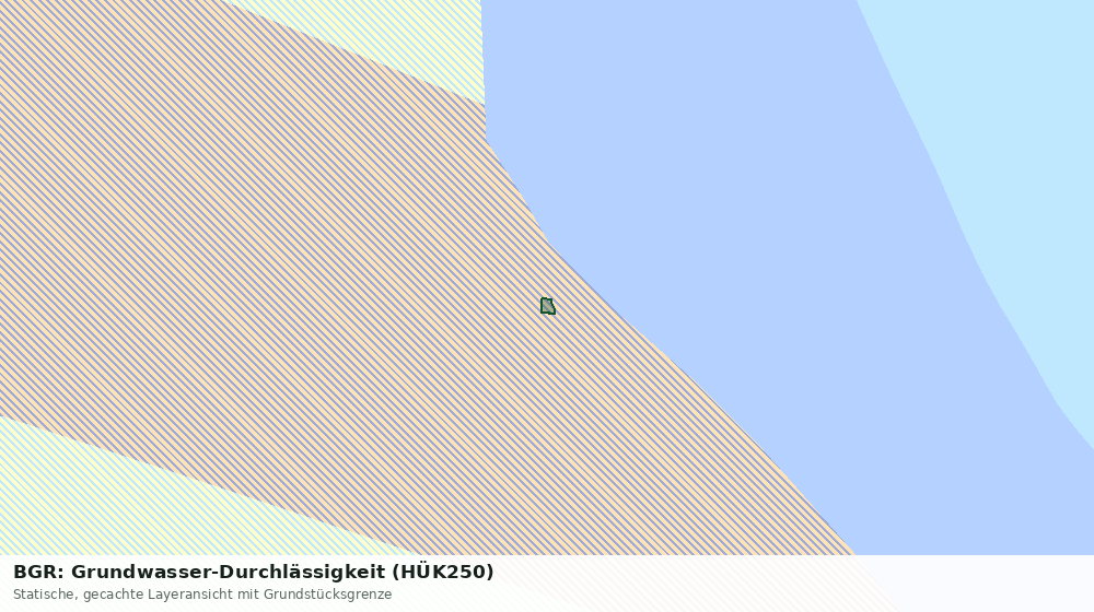 Statische Kartenansicht: BGR: Grundwasser-Durchlässigkeit (HÜK250)