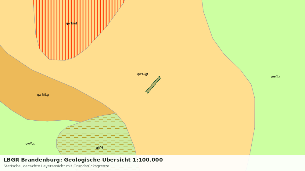 Statische Kartenansicht: LBGR Brandenburg: Geologische Übersicht 1:100.000