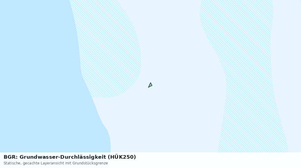 Statische Kartenansicht: BGR: Grundwasser-Durchlässigkeit (HÜK250)