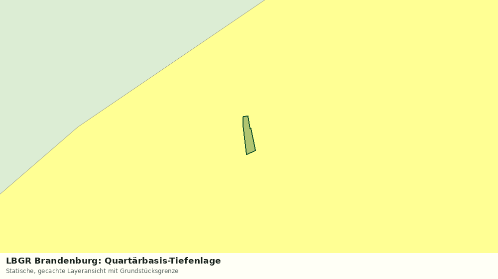 Statische Kartenansicht: LBGR Brandenburg: Quartärbasis-Tiefenlage