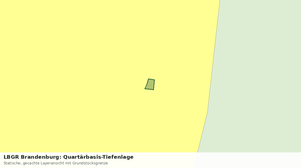 Statische Kartenansicht: LBGR Brandenburg: Quartärbasis-Tiefenlage