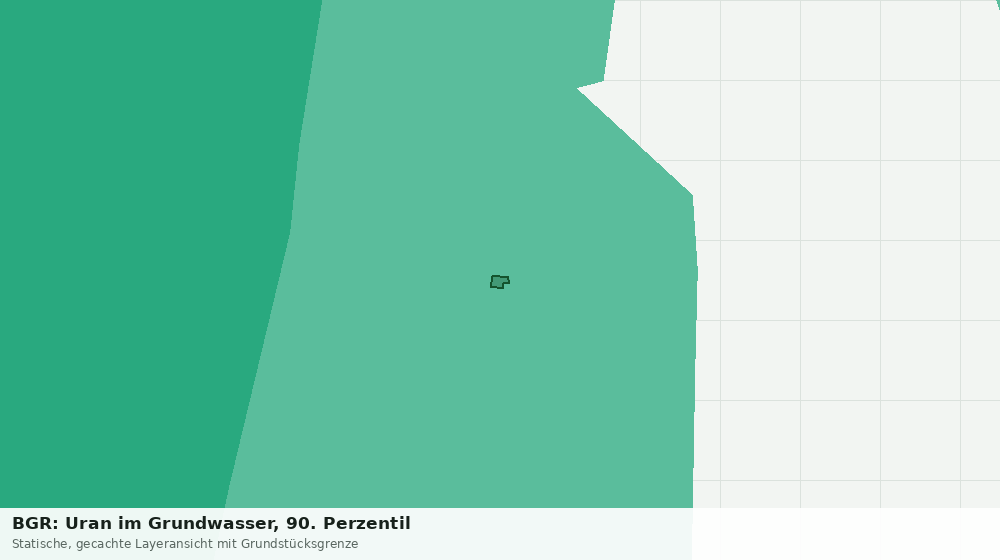 Statische Kartenansicht: BGR: Uran im Grundwasser, 90. Perzentil