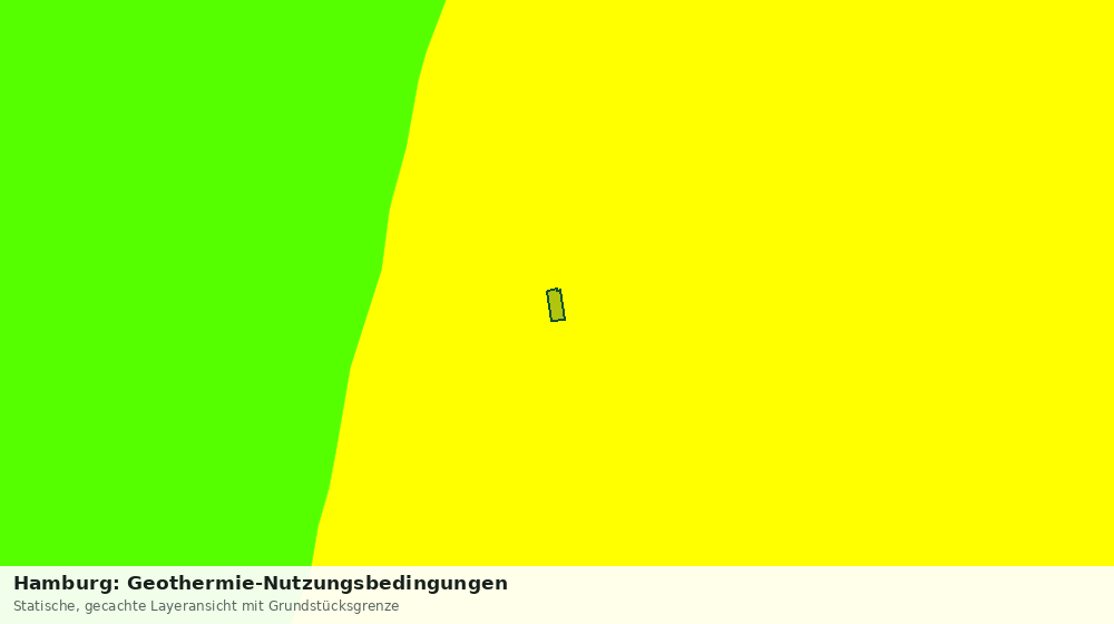 Statische Kartenansicht: Hamburg: Geothermie-Nutzungsbedingungen