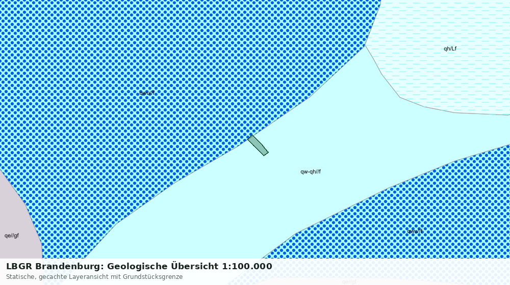 Statische Kartenansicht: LBGR Brandenburg: Geologische Übersicht 1:100.000
