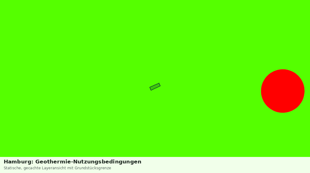 Statische Kartenansicht: Hamburg: Geothermie-Nutzungsbedingungen