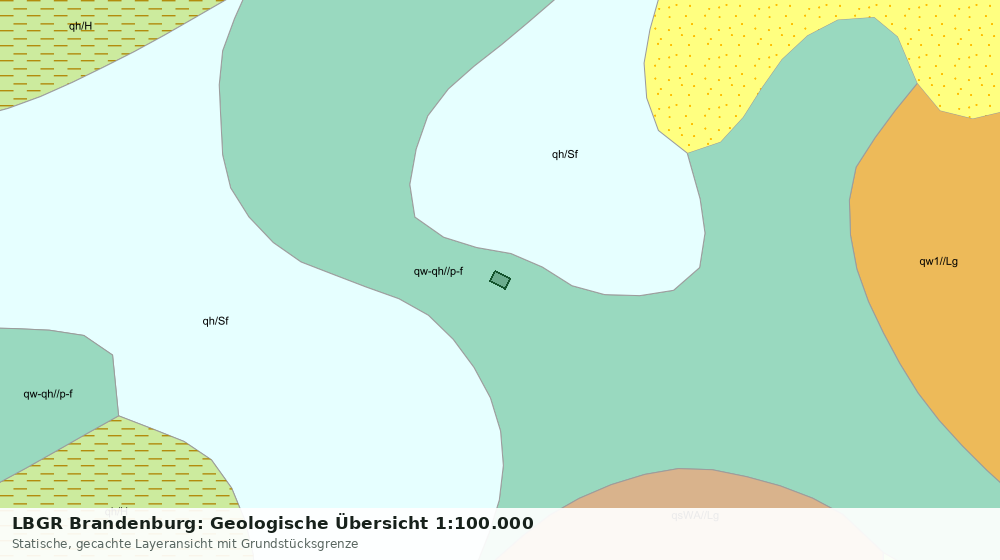 Statische Kartenansicht: LBGR Brandenburg: Geologische Übersicht 1:100.000