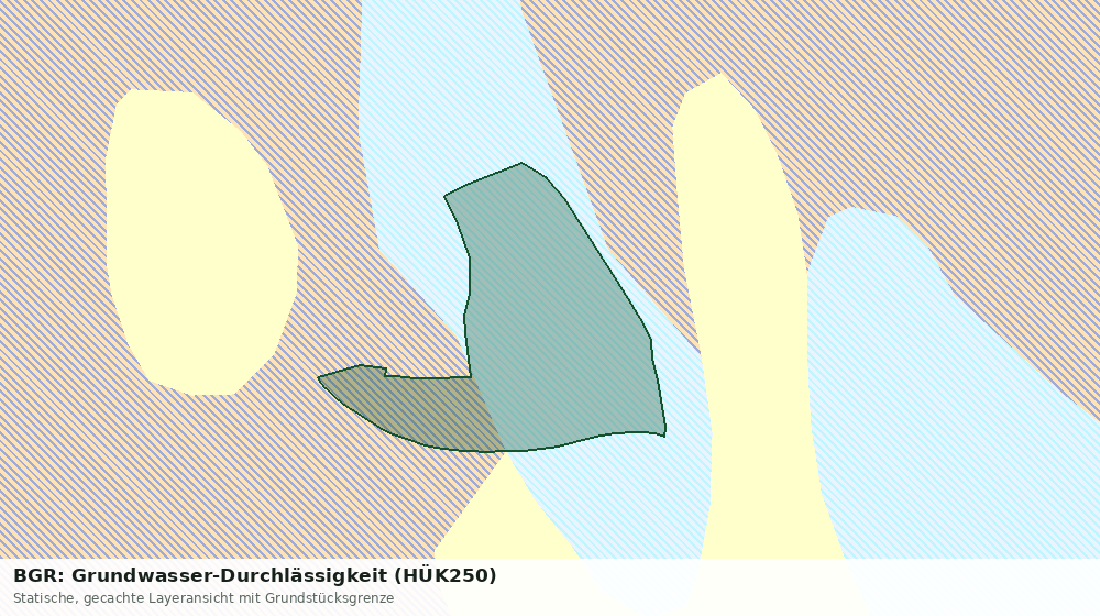 Statische Kartenansicht: BGR: Grundwasser-Durchlässigkeit (HÜK250)