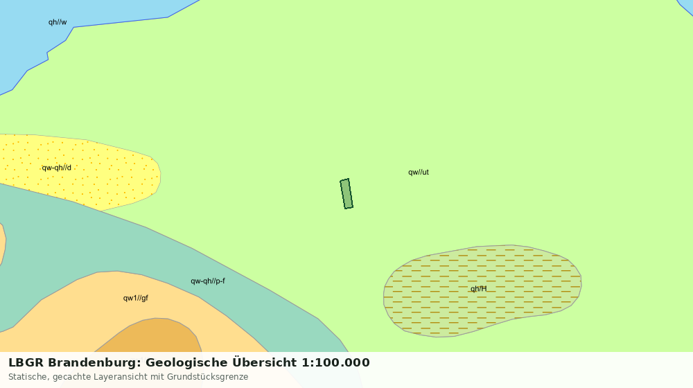 Statische Kartenansicht: LBGR Brandenburg: Geologische Übersicht 1:100.000