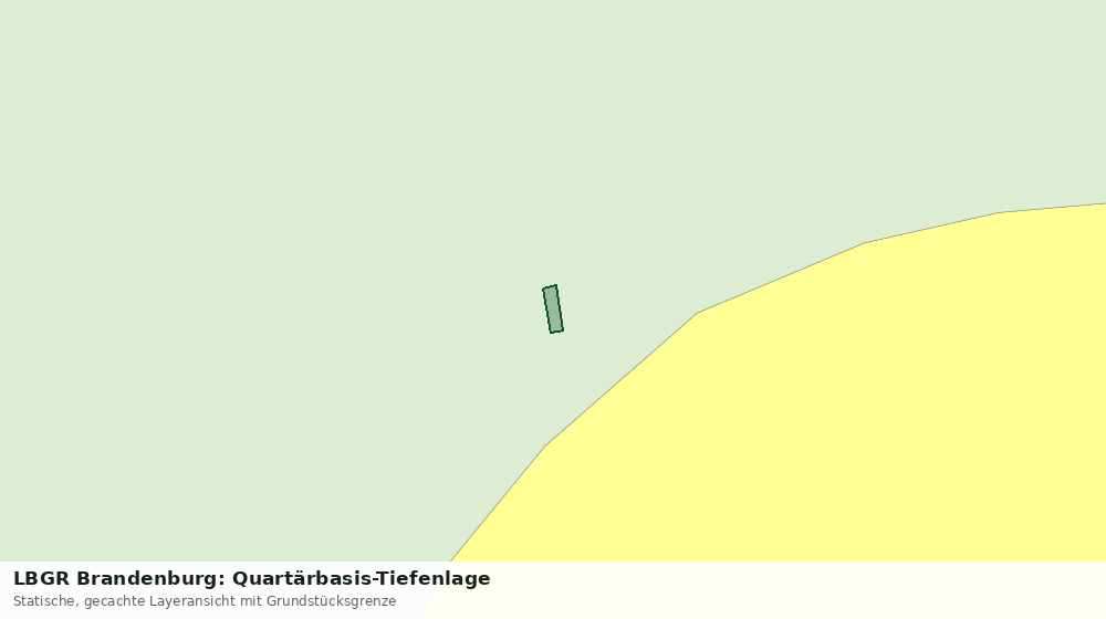 Statische Kartenansicht: LBGR Brandenburg: Quartärbasis-Tiefenlage