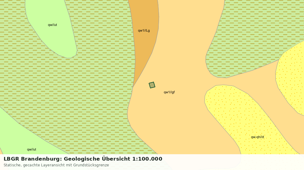 Statische Kartenansicht: LBGR Brandenburg: Geologische Übersicht 1:100.000