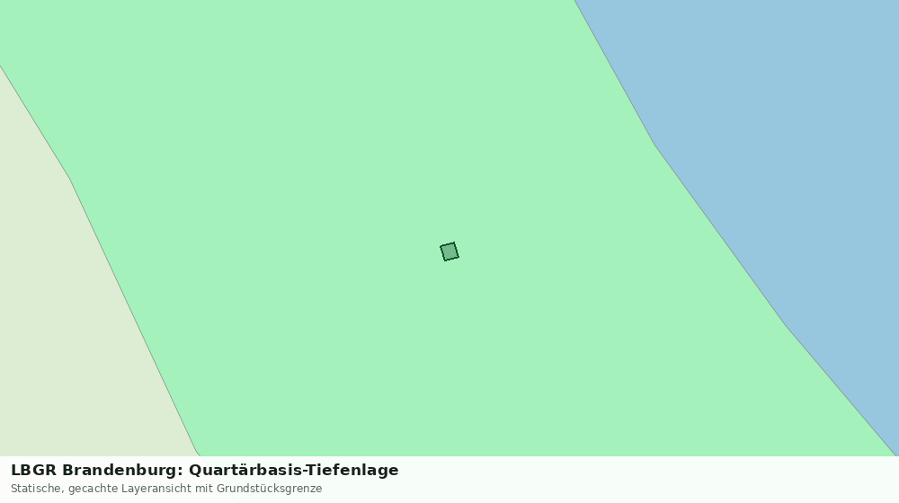 Statische Kartenansicht: LBGR Brandenburg: Quartärbasis-Tiefenlage