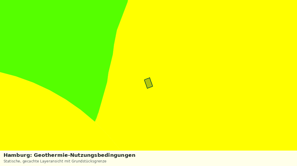 Statische Kartenansicht: Hamburg: Geothermie-Nutzungsbedingungen