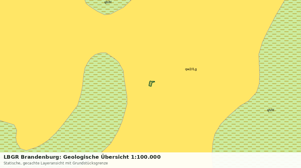 Statische Kartenansicht: LBGR Brandenburg: Geologische Übersicht 1:100.000