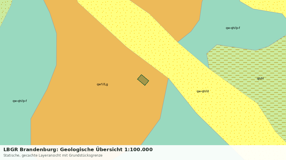 Statische Kartenansicht: LBGR Brandenburg: Geologische Übersicht 1:100.000