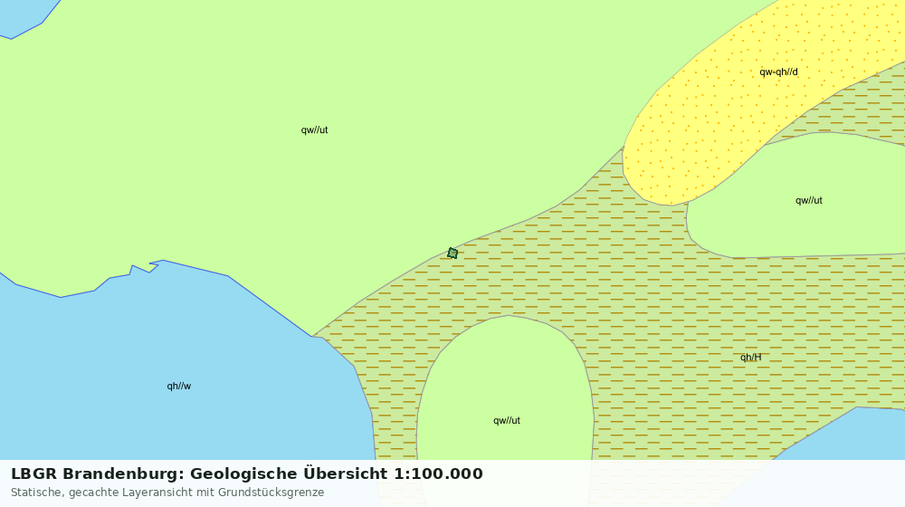 Statische Kartenansicht: LBGR Brandenburg: Geologische Übersicht 1:100.000