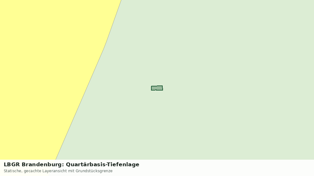 Statische Kartenansicht: LBGR Brandenburg: Quartärbasis-Tiefenlage
