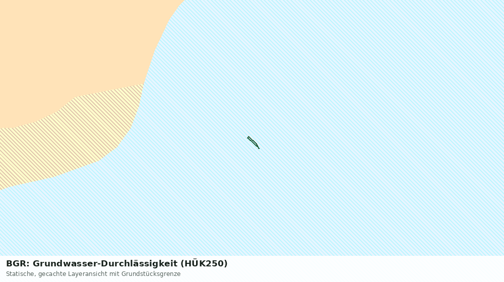 Statische Kartenansicht: BGR: Grundwasser-Durchlässigkeit (HÜK250)