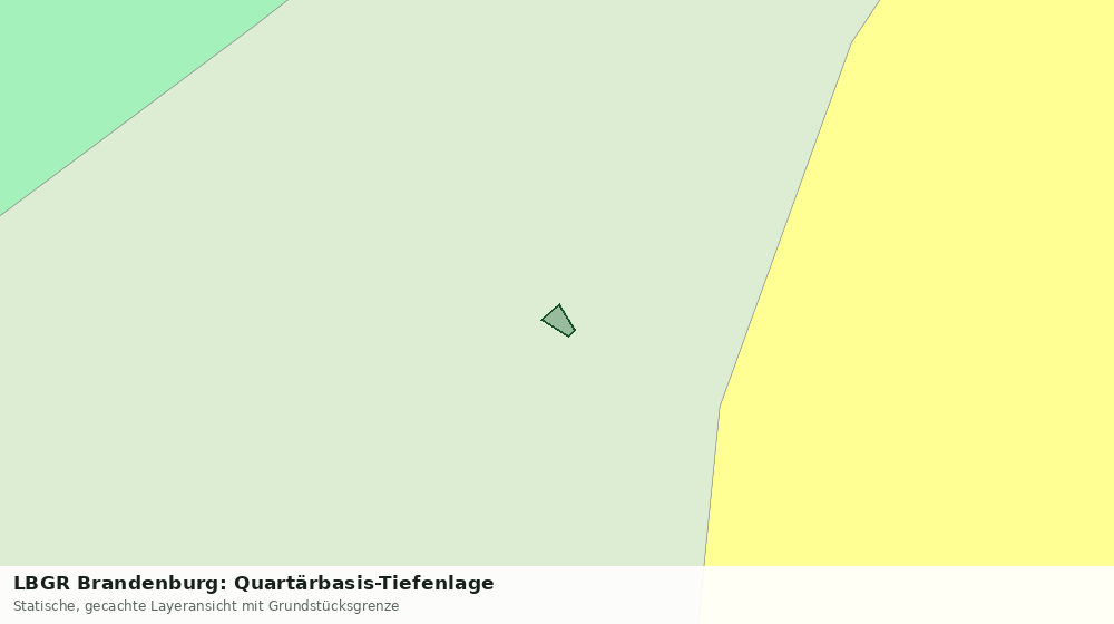 Statische Kartenansicht: LBGR Brandenburg: Quartärbasis-Tiefenlage