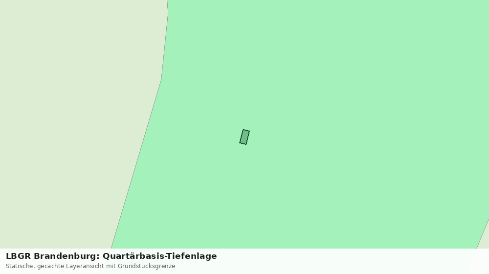 Statische Kartenansicht: LBGR Brandenburg: Quartärbasis-Tiefenlage