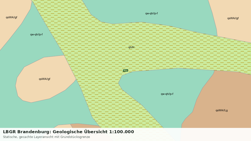 Statische Kartenansicht: LBGR Brandenburg: Geologische Übersicht 1:100.000