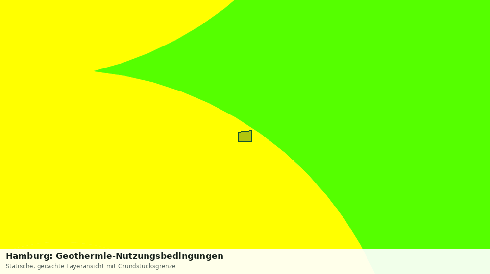 Statische Kartenansicht: Hamburg: Geothermie-Nutzungsbedingungen