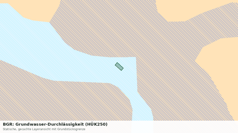 Statische Kartenansicht: BGR: Grundwasser-Durchlässigkeit (HÜK250)