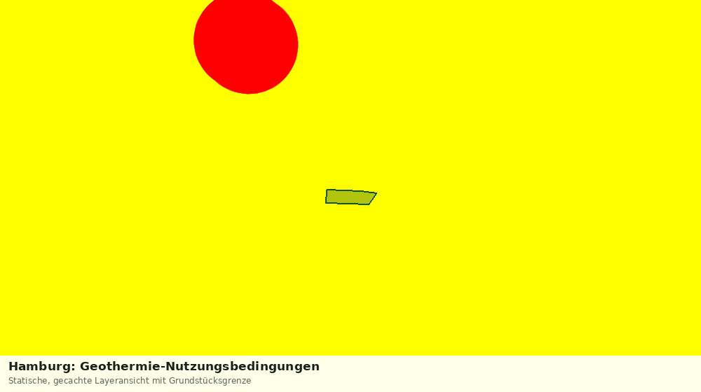 Statische Kartenansicht: Hamburg: Geothermie-Nutzungsbedingungen